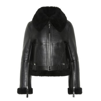 Cool Design Womens Fashion Shearling Leather Jacket