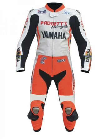 Valentino Rossi Yamaha Padgetts Motorbike Racing Leather Suit