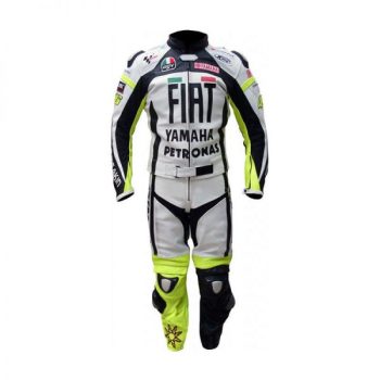 VR46 Yamaha FIAT Motorcycle Racing Leather MotoGP Suit