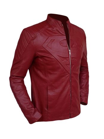 smallville superman leather jacket