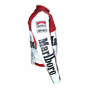 Rare Marlboro Man Formula Racing McQueen Leather Jacket Indian Motorcycle Jacket
