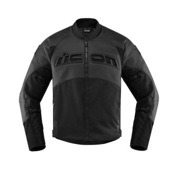 Black Stylish Motorcycle Icon Leather Jacket