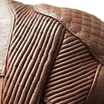 Brown Kawasaki Motorcycle Leather Jacket Mens