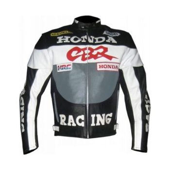 CE Approved Protections Men Honda Motorcycle Leather Jacket