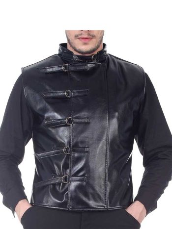 Mens Costume Worker Leather Jacket