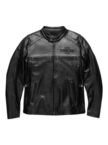 Harley Davidson Motorcycle Votary Colorblocked Leather Jacket