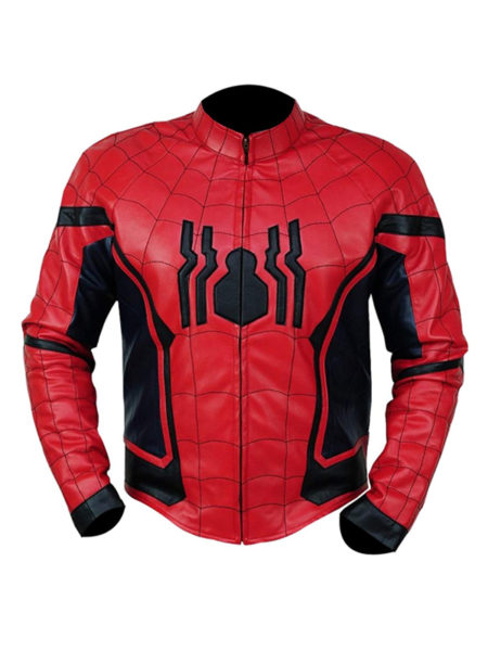 Amazing Spider Leather Jacket with Padded