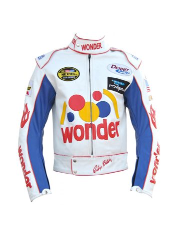 Talladega Nights Ricky Bobby Wonder Racing Leather Jacket