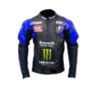 kawasaki leather jacket blue