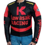 kawasaki leather riding jacket