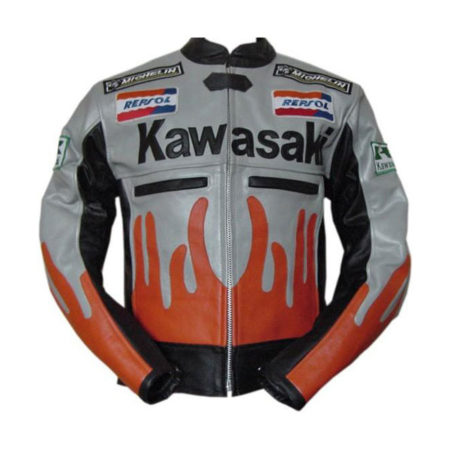 kawasaki leather racing jacket