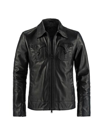 Vintage Style Mens Leather Jacket