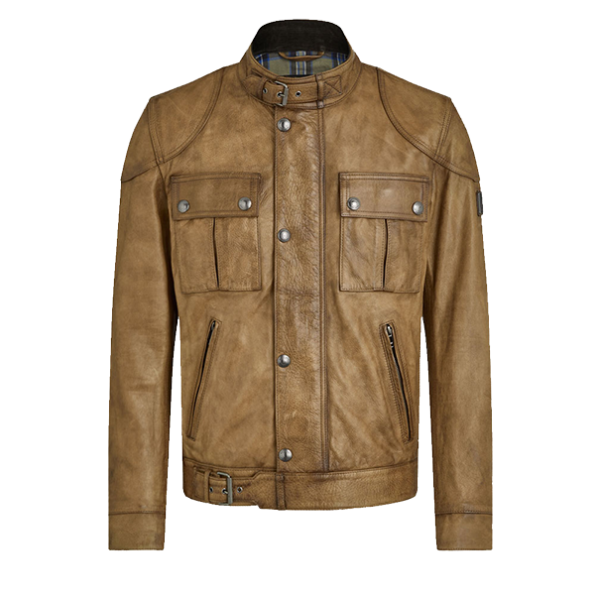 Cafe Racer Motorcycle Leather Jacket