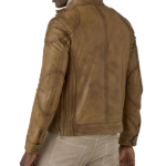 Cafe Racer Motorcycle Leather Jacket