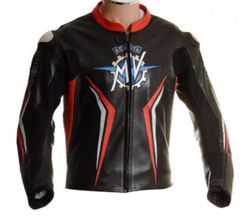 MV AGUSTA 2018 RACE REPLICA MOTORCYCLE LEATHER JACKET