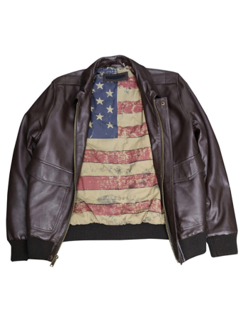 Men Bomber Lamb Style Leather Jacket
