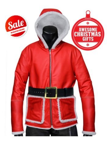 Christmas Special Santa Real Linning Leather Jacket