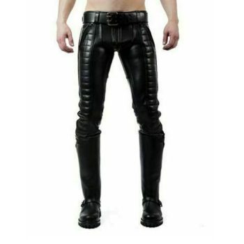 mens genuine leather pants