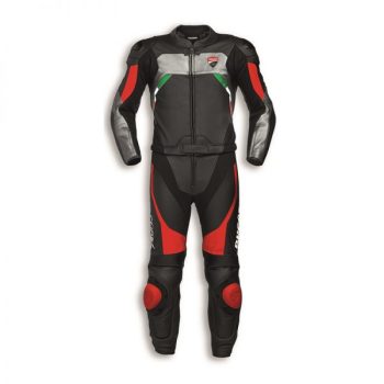 Ducati Corse C3 Two Piece Motorcycle Racing Leather Suit