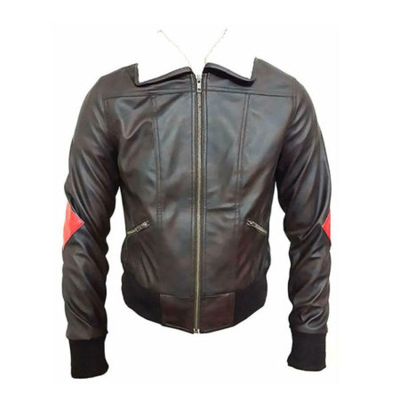 new leather bomber jacket