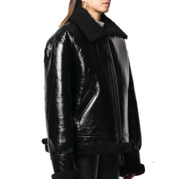 sheepskin shearling leather coat