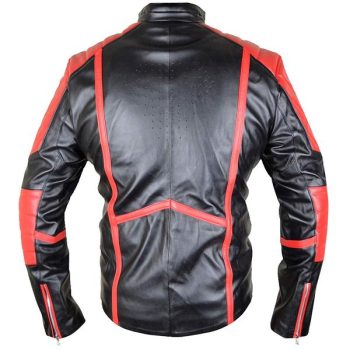 black superman leather jacket