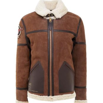 Brown Color Fur Leather Jackets