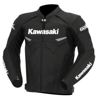 Kawasaki Street Bike Leather Jacket