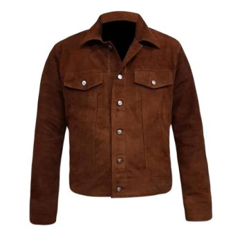 leather collar jacket mens