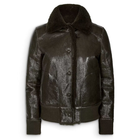 shearling lined leather jacket