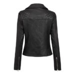 black leather jacket women