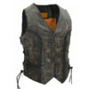 Womens Distressed Leather Vest