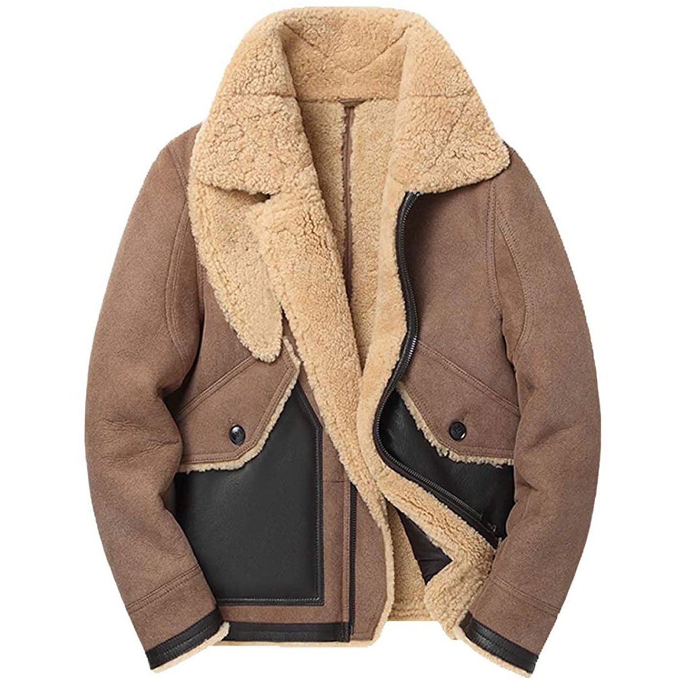 Men's B3 Faux Fur Leather Jacket