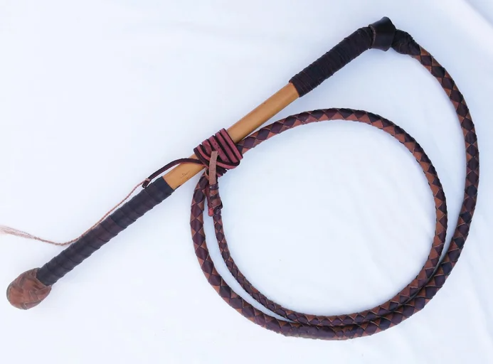 Cow Stock Whip in Multi Color