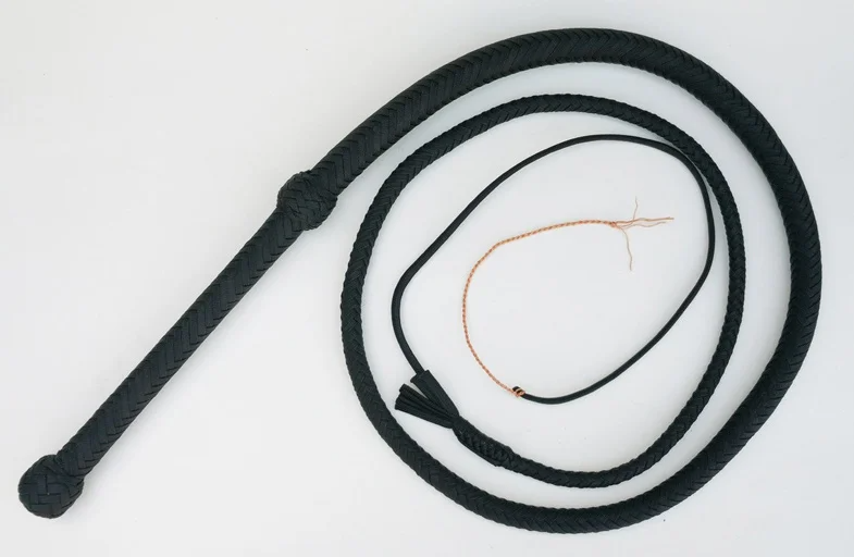 Black Paracord Bullwhip | 3ft to 18ft Nylon Braided Whip