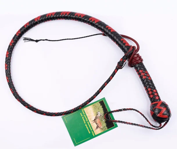 Handcrafted Cow Hide Snake Whip