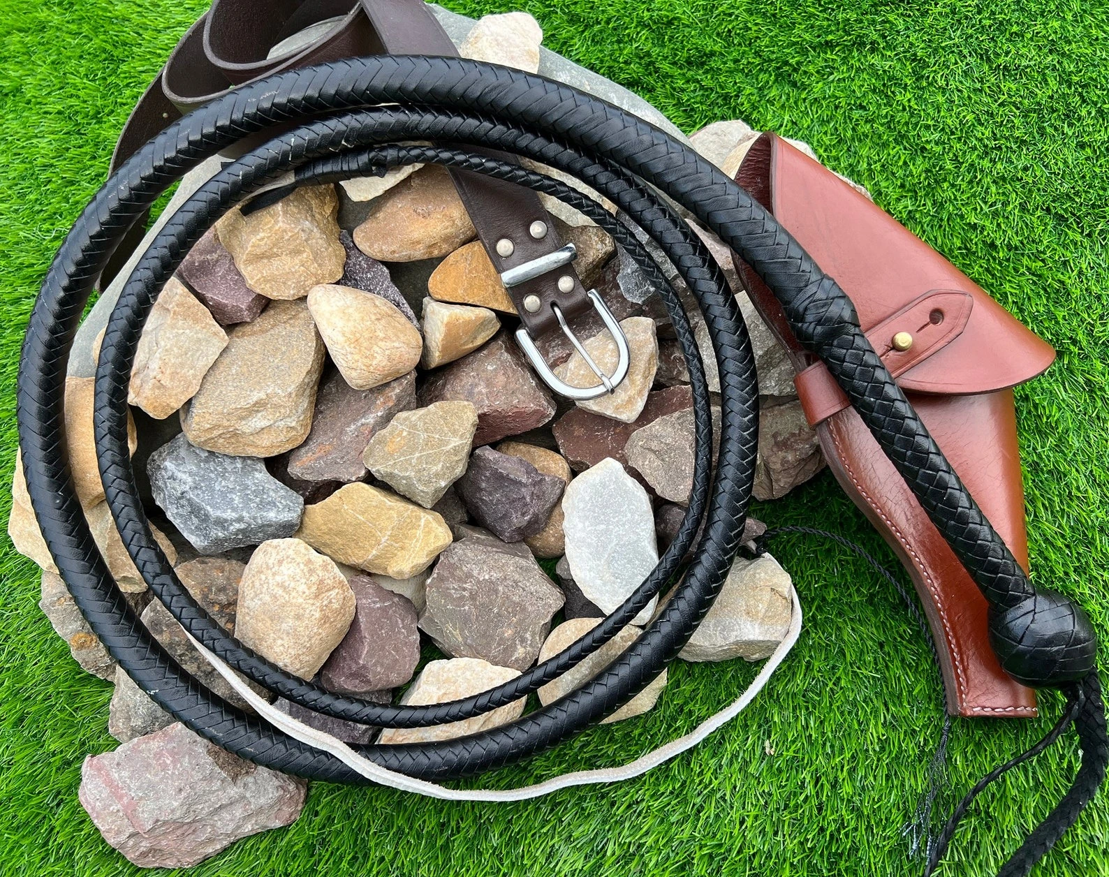 Indiana Jones Bull Whip – 3ft to 18ft Kangaroo Leather Bullwhip