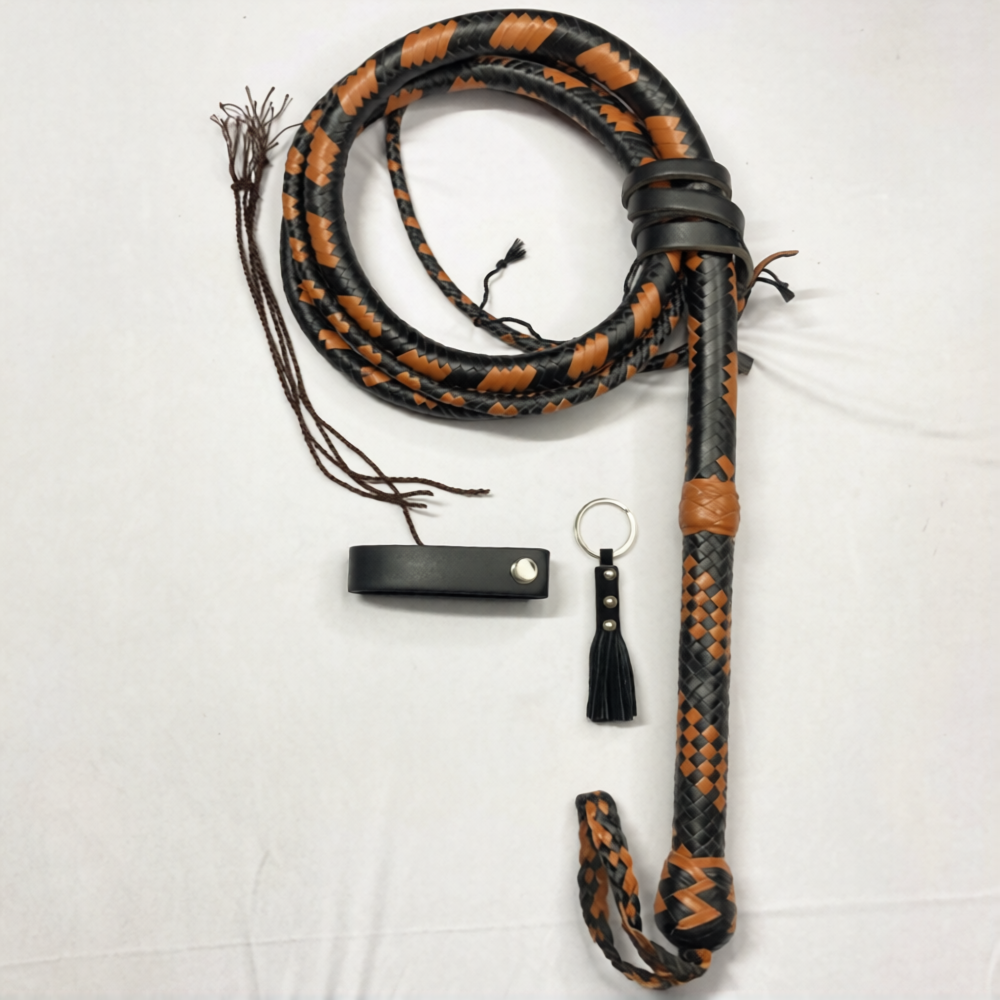 Professional Bull whip – 3ft to 18ft Cowhide Cracking Whip