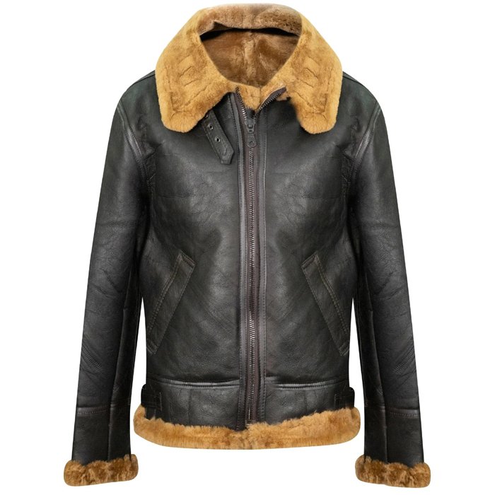 Mens B3 Aviator Flying Sheepskin Jacket