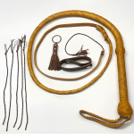 Cow Skin Whip – Tan Indiana Jones Style Bullwhip