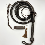 Kangaroo Hide Whip – Chocolate Brown Indiana Jones Style Bull Whip