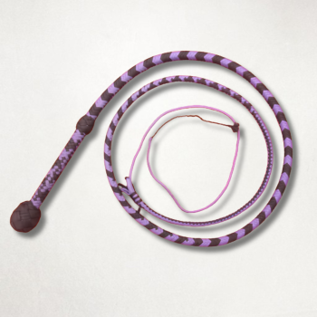 Black and Purple Professional Nylon Bullwhip | 3ft to 18ft