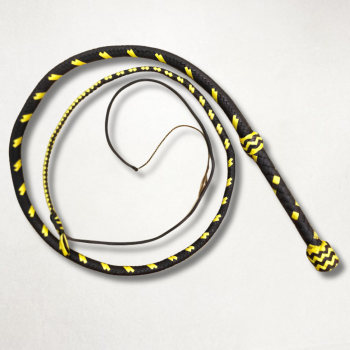 Black and Yellow Paracord Bullwhip – 3ft to 18ft