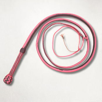 Brown and Pink Professional Paracord Whip | 3ft to 18ft