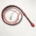 Brown and Red Paracord Circus Whip | 3ft to 18ft Nylon Whip