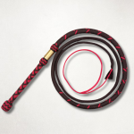 Dark Brown and Red Roped Whips | 3ft to 18ft