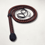 Handmade Black & Brown Nylon Bullwhip | 3ft–14ft